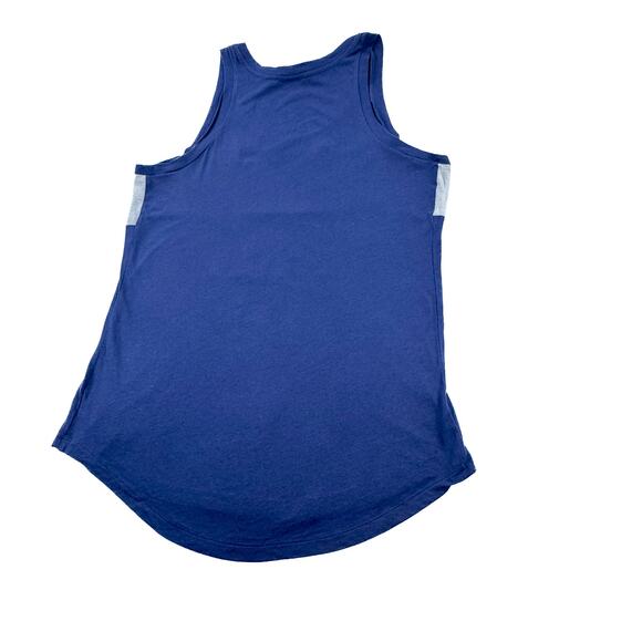 Victoria's Secret PINK Tank Top - Size Large, Blue & Gray with Gold Foil Logo - Picture 7 of 7